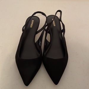 Express Slingback Kitten Heels Brand New Never Worn